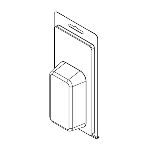 Visipak Thermoform-CLAMSHELL-#208-7.437-3.625-3.625-1.813-1.101-0.015-CLEAR-STOCK 208TF - main